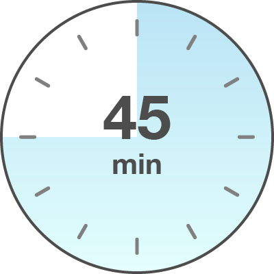 45 min lesson clock