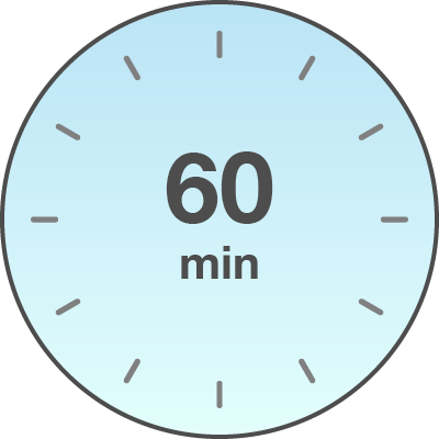 60 min lesson clock