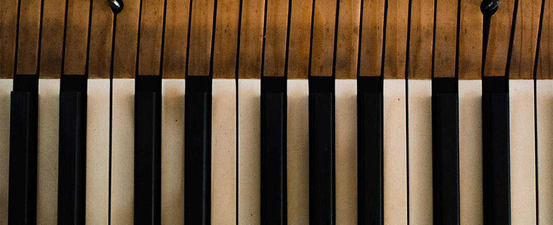 overhead piano keys