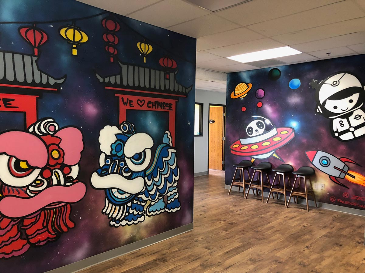 mural at brea location